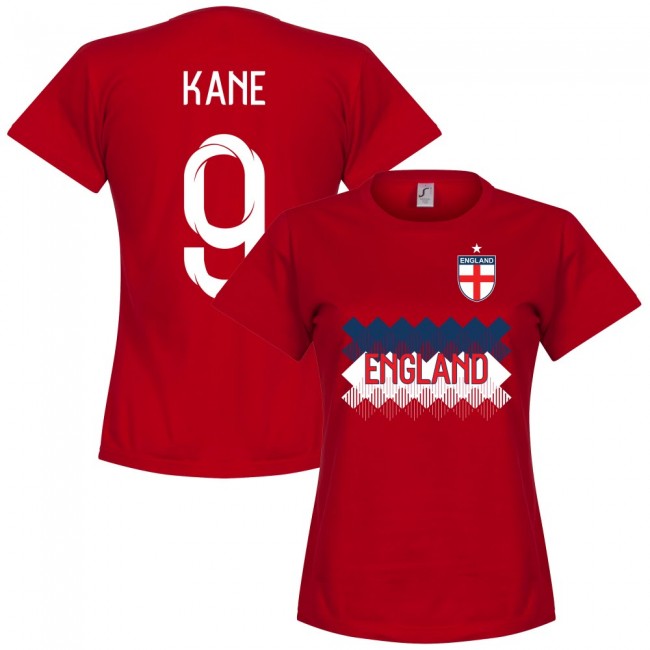 England Kane 9 Team Womens T-Shirt - Red