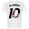 Denmark M. Laudrup 10 Gallery Team T-Shirt - White