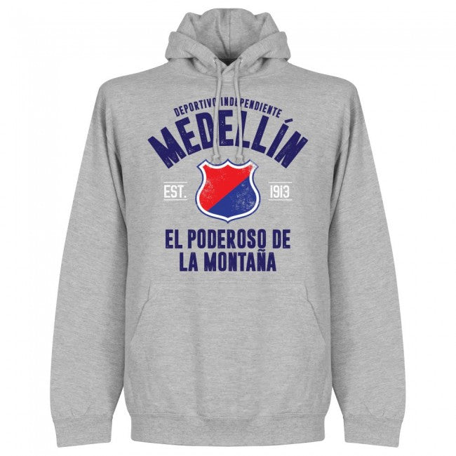 Independiente Medellín Established Hoodie - Grey - Terrace Gear