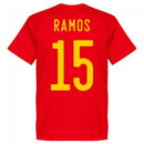 Spain Ramos 15 2020 Team T-Shirt - Red