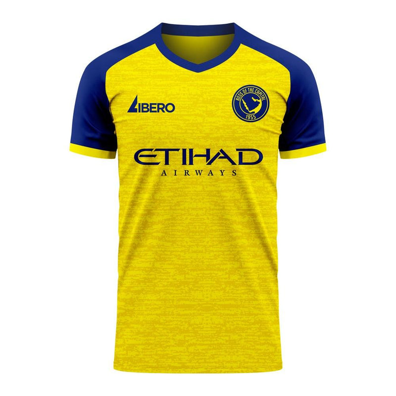 Al-Nassr 2022-2023 Home Concept Football Kit (Libero) - Kids (Long Sleeve) (Ronaldo 7)