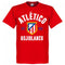 Atletico Established T-Shirt - Red - Terrace Gear