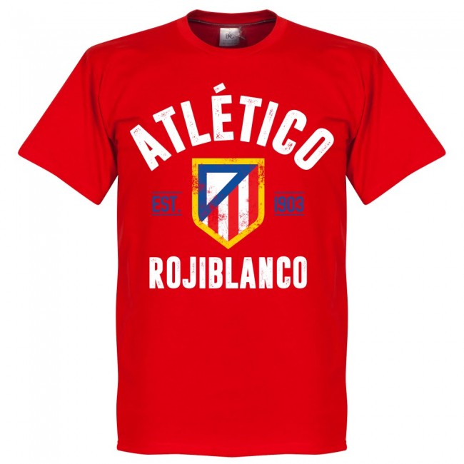 Atletico Established T-Shirt - Red - Terrace Gear