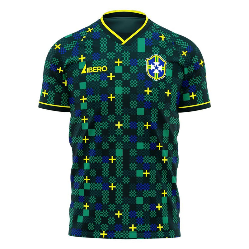 Brazil 2021-2022 Third Concept Football Kit (Libero) (GARRINCHA 7)