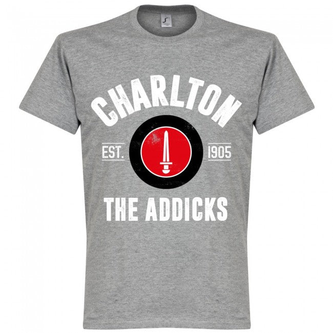 Charlton The Addicks Established T-Shirt - Grey