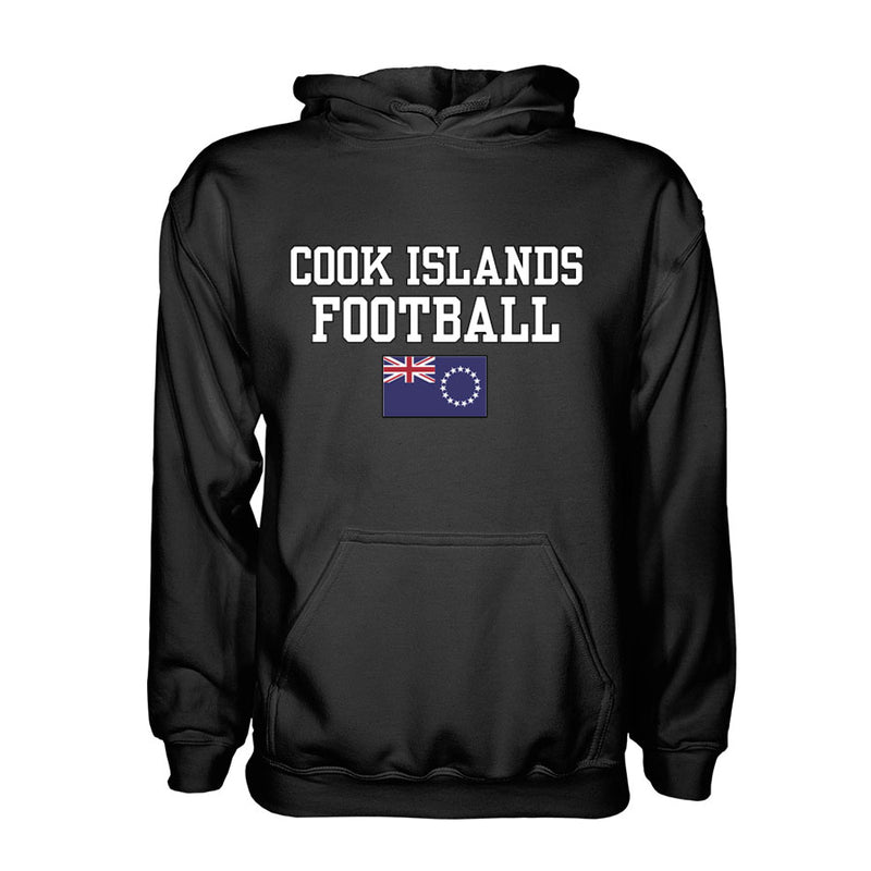 Cook Islands Football Hoodie - Black