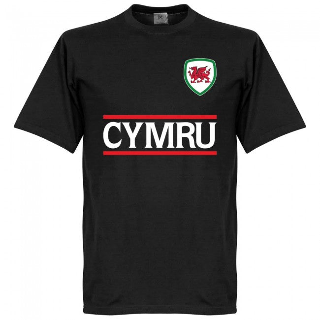 Cymru Team T-Shirt - Black