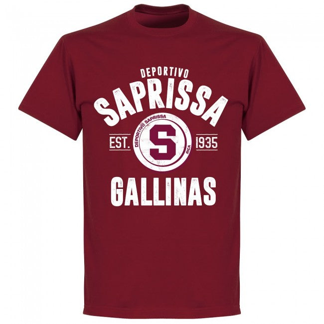 Deportivo Saprissa Established T-shirt - Chilli - Terrace Gear