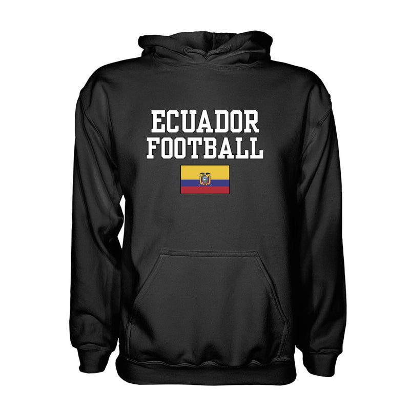 Ecuador Football Hoodie - Black