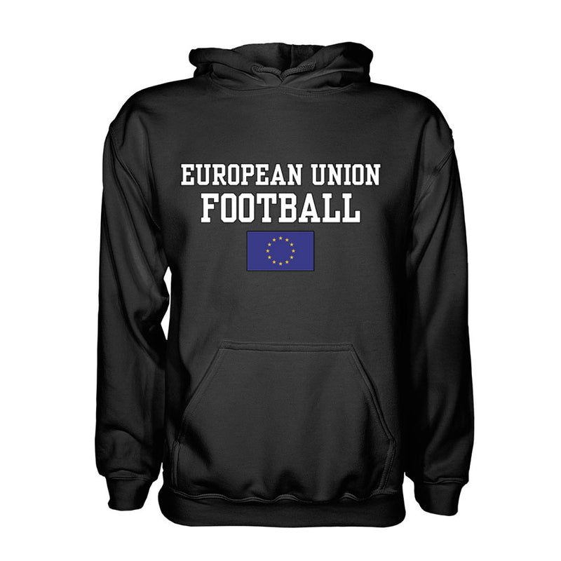 European Union Football Hoodie - Black