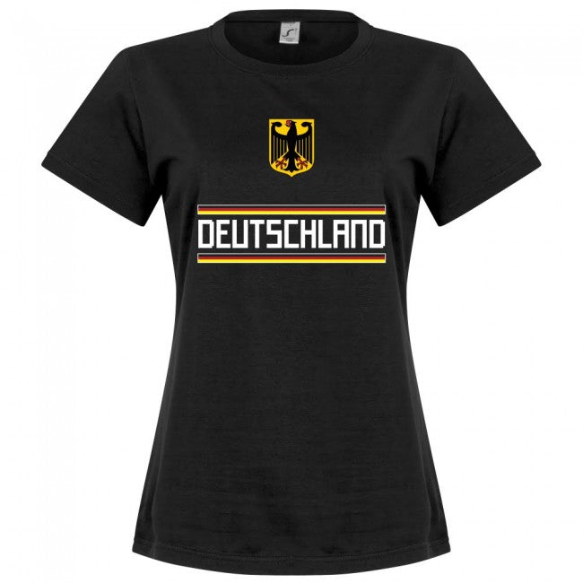 Germany Team Womens T-Shirt - Black