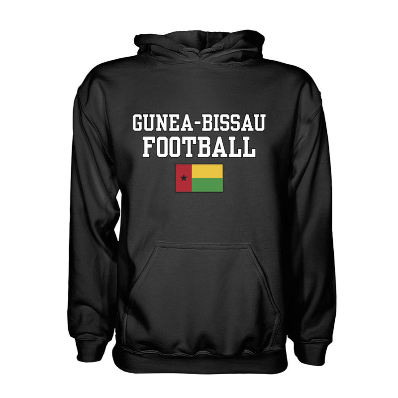 Gunea-Bissau Football Hoodie - Black