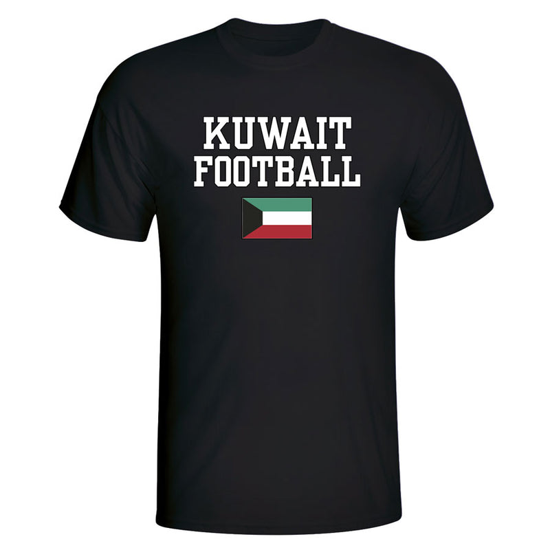 Kuwait Football T-Shirt - Black