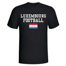 Luxembourg Football T-Shirt - Black