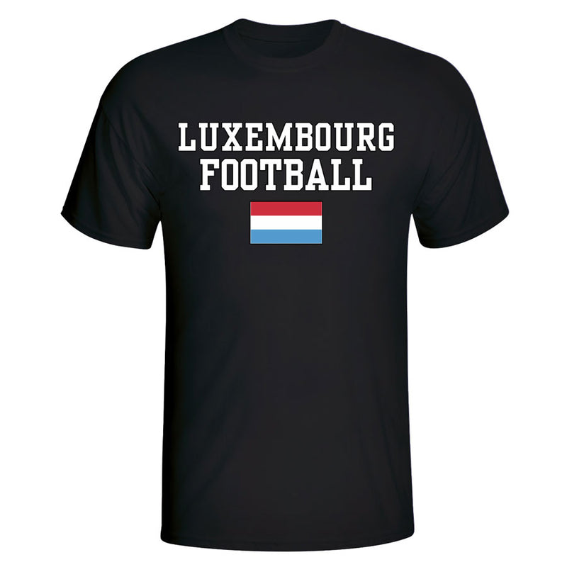 Luxembourg Football T-Shirt - Black