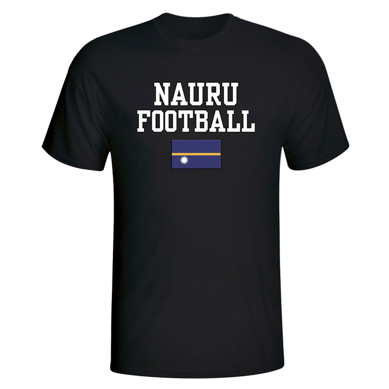 Nauru Football T-Shirt - Black