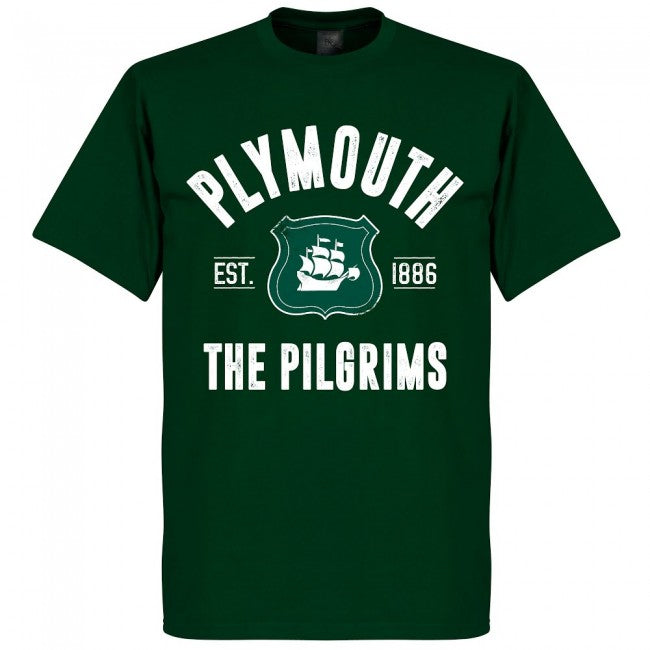 Plymouth Established T-Shirt - Bottle Green