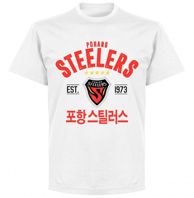 Pohang Steelers Established T-shirt - White - Terrace Gear