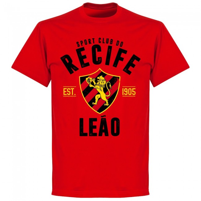 Recife Established T-Shirt - Red - Terrace Gear