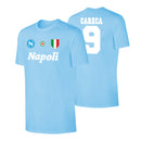 Napoli 'Vintage 86/87' t-shirt CARECA - Light blue