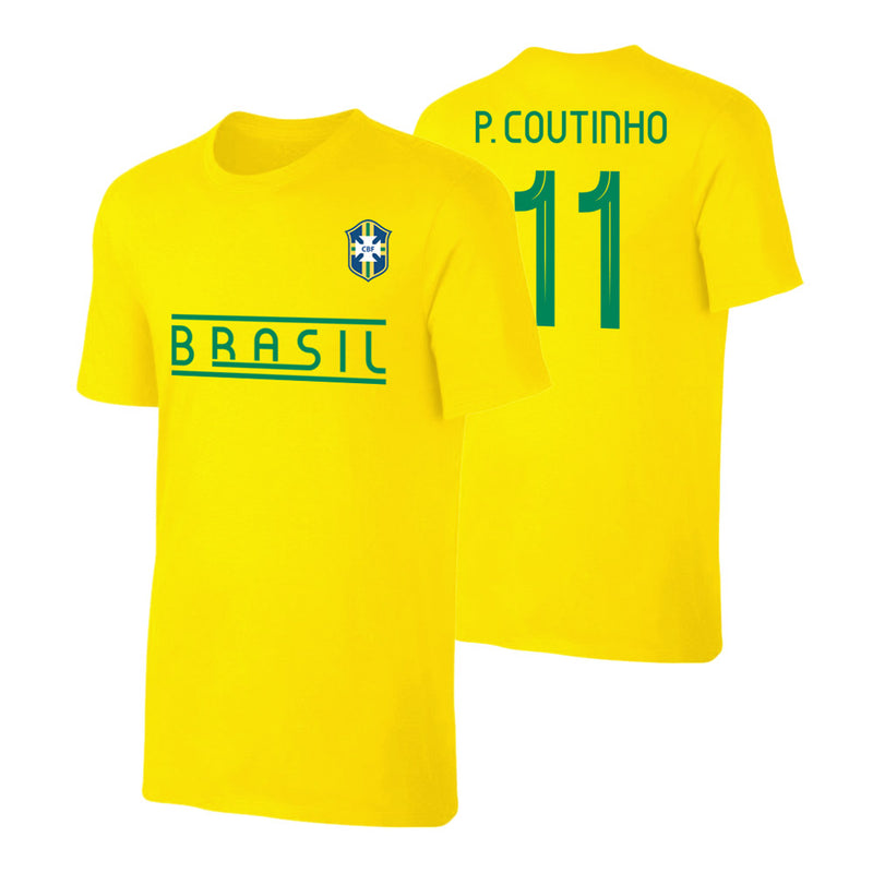 Brasil CA2019 'Qualifiers' t-shirt COUTINHO - Yellow