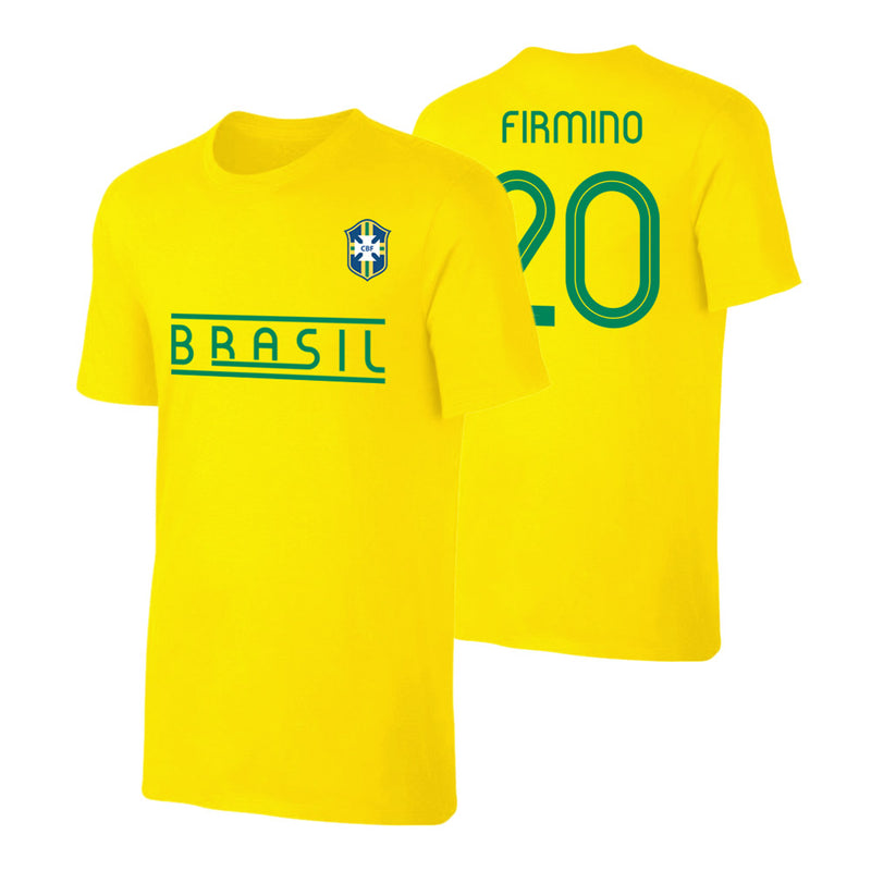 Brasil CA2019 'Qualifiers' t-shirt FIRMINO - Yellow