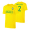 Brasil CA2019 'Qualifiers' t-shirt ALVES - Yellow