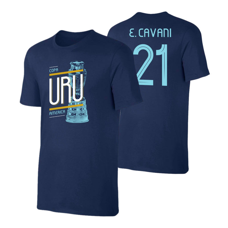 Uruguay CA2019 'TROPHY' t-shirt CAVANI - Dark blue