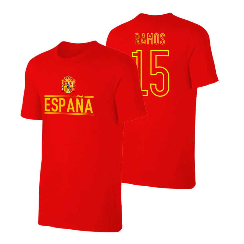 Spain EU2020 'Qualifiers' t-shirt RAMOS - Red