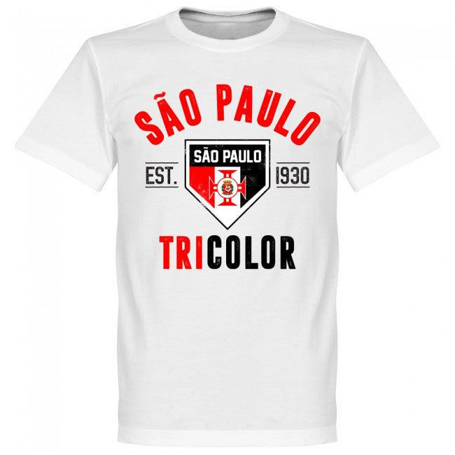 Sao Paulo Established T-Shirt - White - Terrace Gear