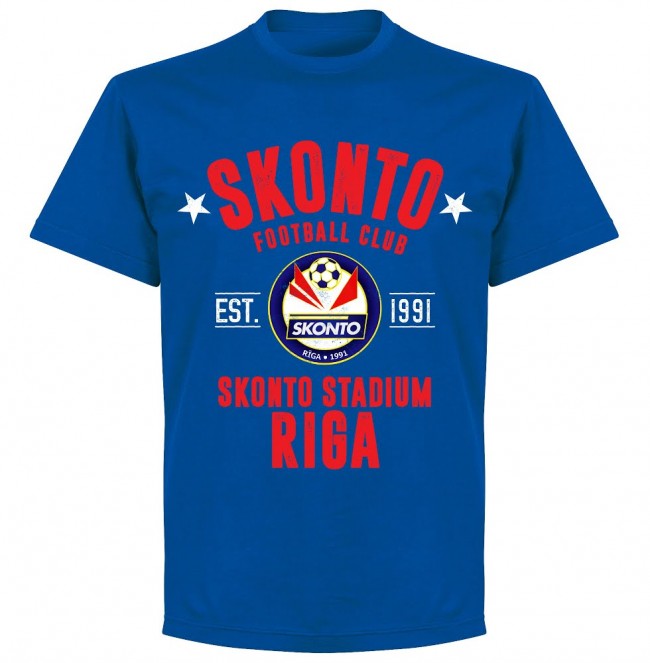 Skonto Riva Established T-shirt - Royal - Terrace Gear