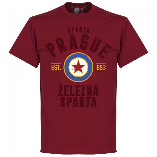 Sparta Prague Established T-Shirt - Chilli Red - Terrace Gear