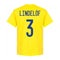 Sweden Lindelof 3 Team T-Shirt - Yellow