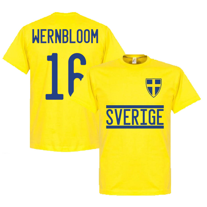 Sweden Wernbloom 16 Team T-Shirt - Yellow