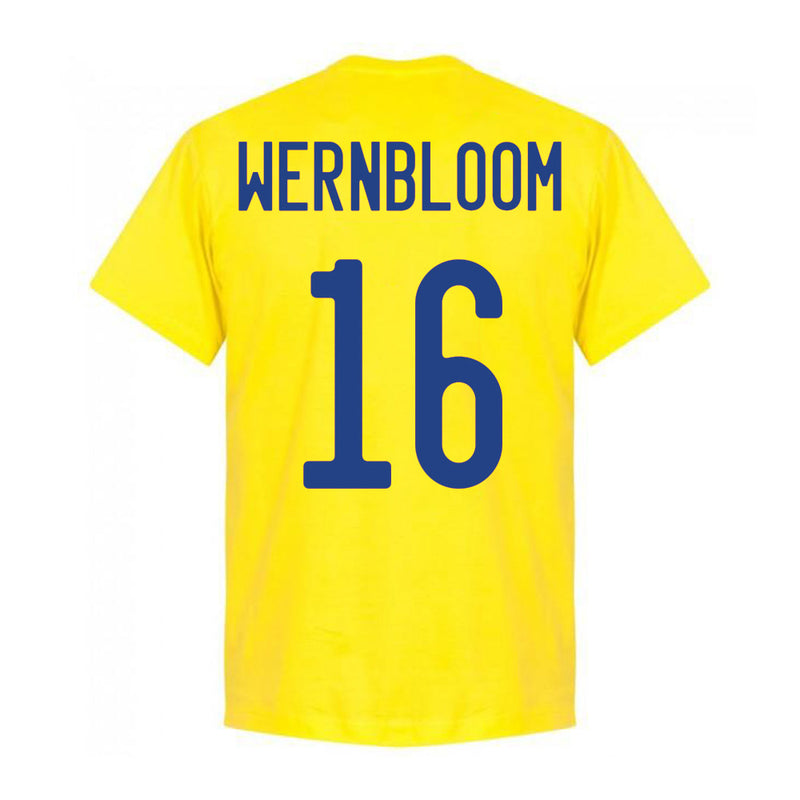 Sweden Wernbloom 16 Team T-Shirt - Yellow