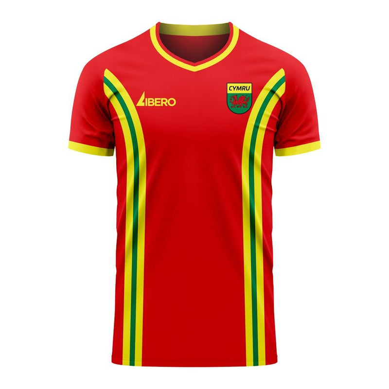 Wales 2020-2021 Home Concept Football Kit (Libero) (JAMES 20)