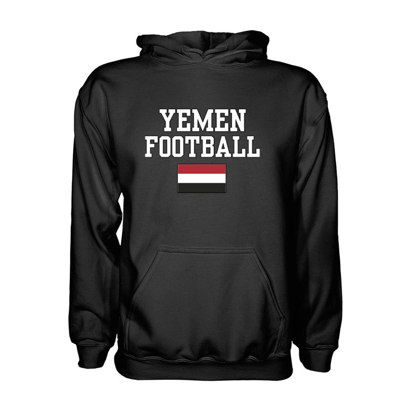 Yemen Football Hoodie - Black