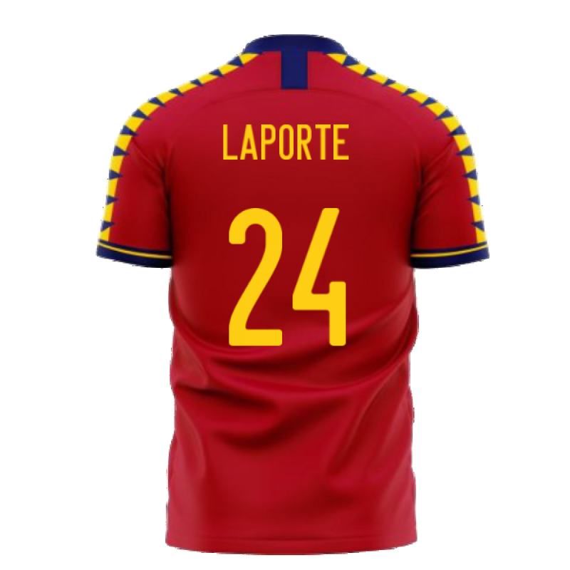 Spain 2020-2021 Home Concept Football Kit (Libero) (LAPORTE 24)