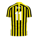 Al-Ittihad 2023-2024 Stripe Home Concept Football Kit (Libero) (Jota 11)