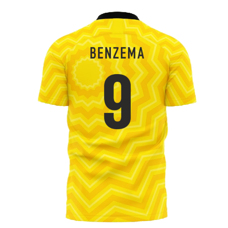 Al-Ittihad 2023-2024 Home Concept Football Kit (Libero) (Benzema 9)