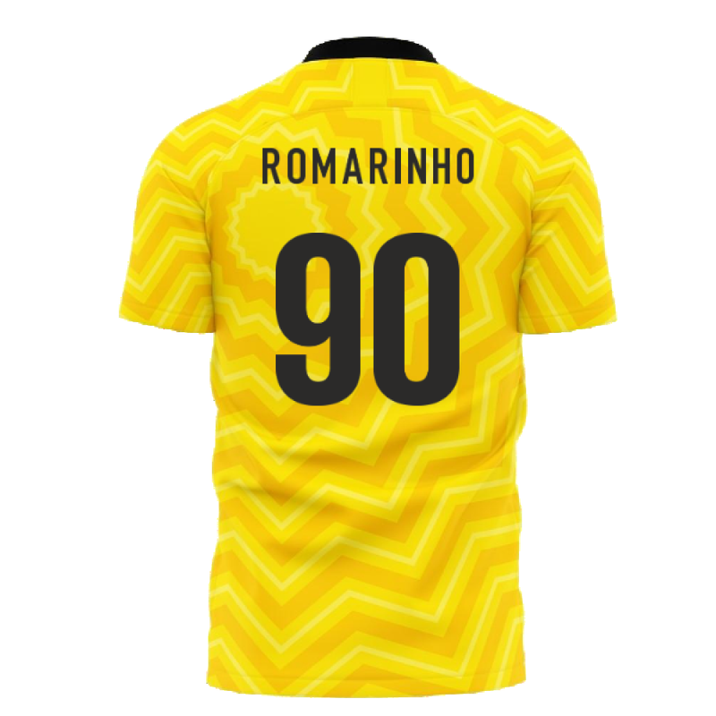 Al-Ittihad 2023-2024 Home Concept Football Kit (Libero) (Romarinho 90)