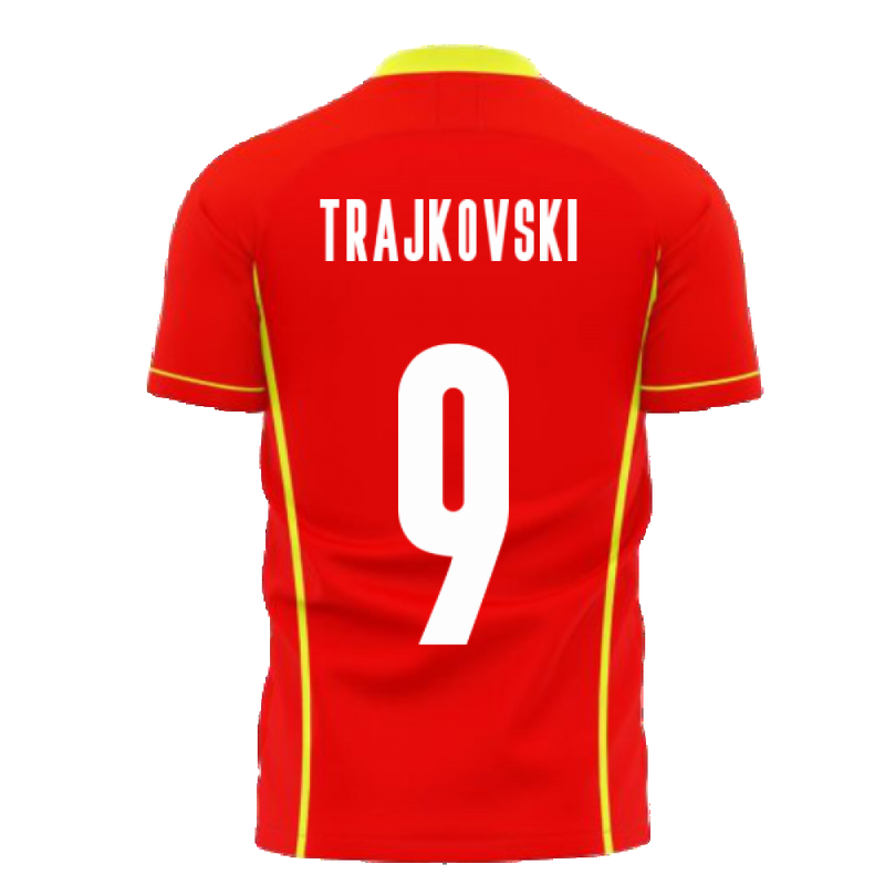 North Macedonia 2020-2021 Home Concept Shirt (Libero) (TRAJKOVSKI 9)