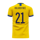 Sweden 2020-2021 Home Concept Football Kit (Libero) (KULUSEVSKI 21)