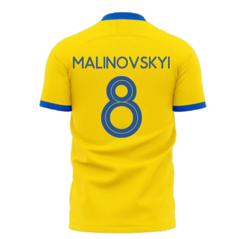 We Are With You Ukraine Concept Football Kit (Libero) (MALINOVSKYI 8)