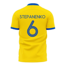 We Are With You Ukraine Concept Football Kit (Libero) (STEPANENKO 6)