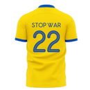 We Are With You Ukraine Concept Football Kit (Libero) (STOP WAR 22)