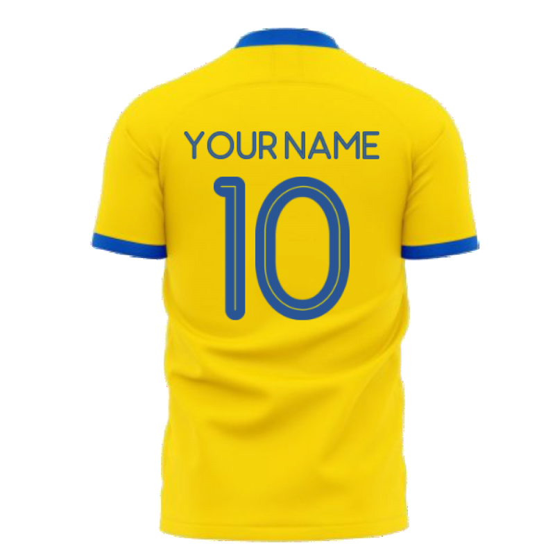 We Are With You Ukraine Concept Football Kit (Libero) (Your Name)