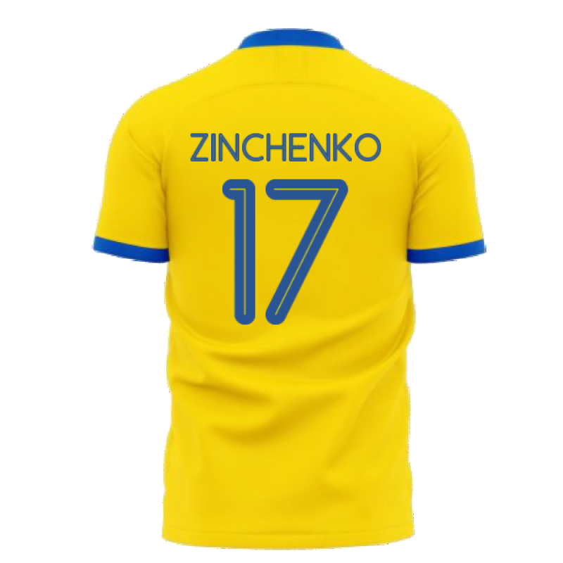 We Are With You Ukraine Concept Football Kit (Libero) (ZINCHENKO 17)