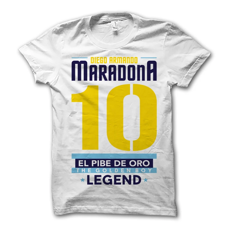 Diego Maradona Legend T-Shirt (White)