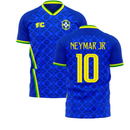 Brazil 2021-2022 Away Concept Football Kit (Fans Culture) (NEYMAR JR 10)